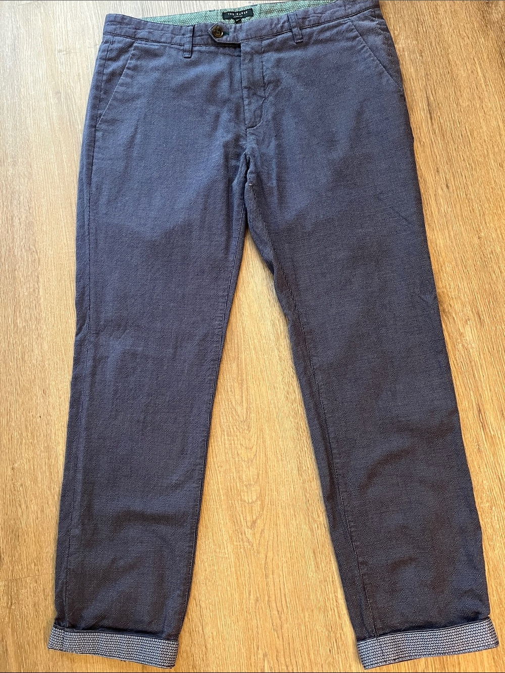 Ted Baker London Men’s Micro-Pattern Chino Pants Slim Fit size 34R